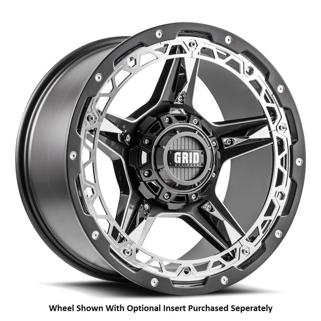 Product of Grid Wheels 20x9 Graphite With Natural Accents Wheel - Not Applicable Bolt Pattern 