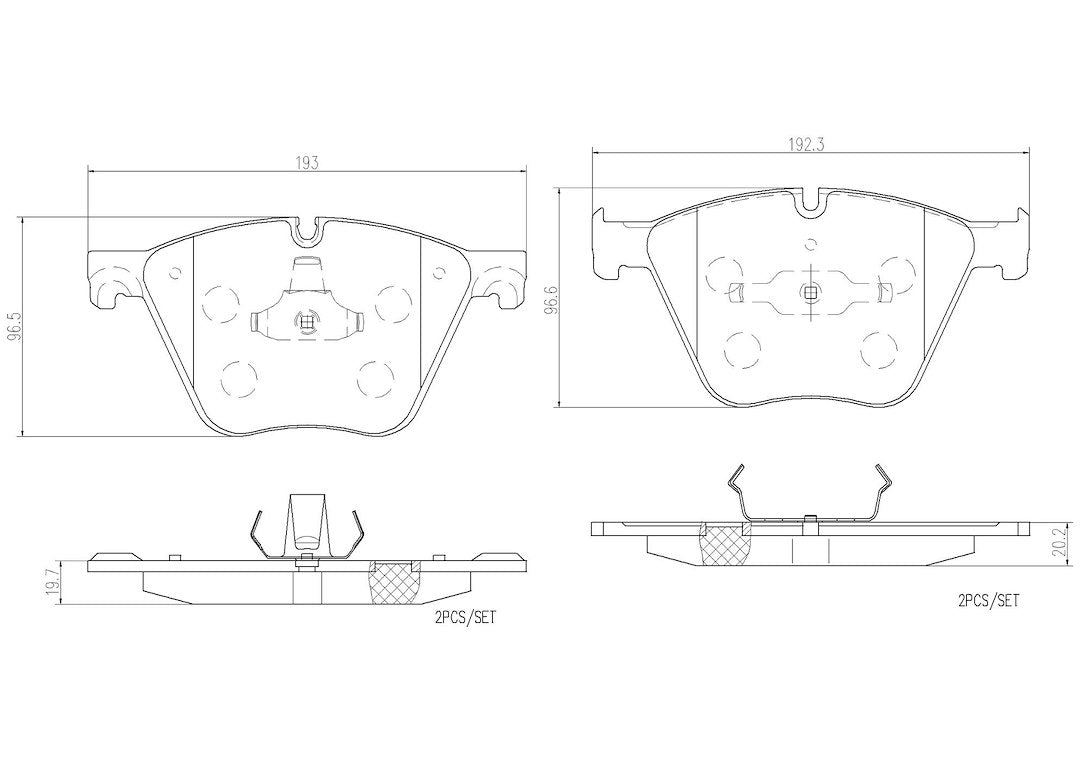 Product of Brembo P06073N Brake Pad - Set Of 4 