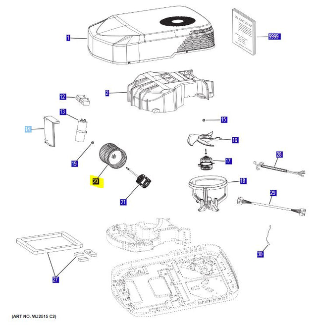 Ge Appliances Wp73x32275 Air Conditioner Evaporator Fan||wp73x32275_Diagram.Jpg||85||geawp73x32275||2252692