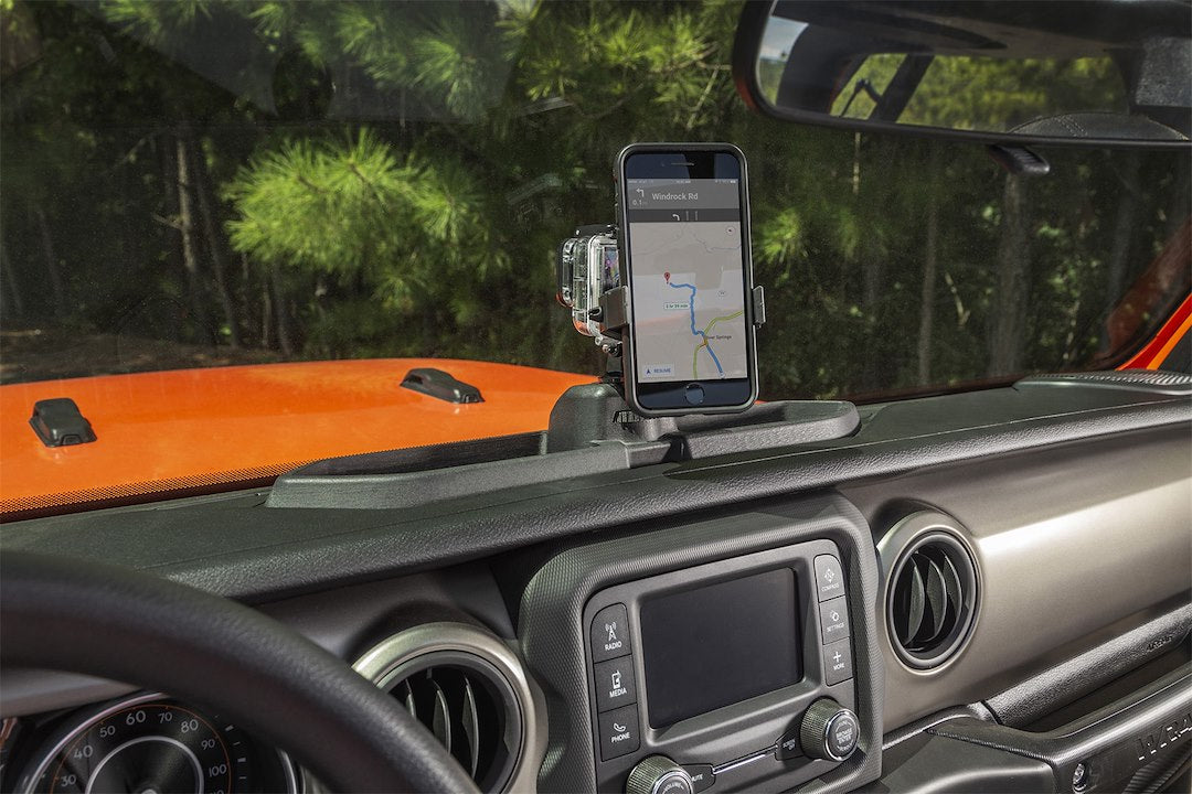 Rugged Ridge 13551.23 Cell Phone Mount||13551_23_Installed2.Jpg||89||o311355123||1569780