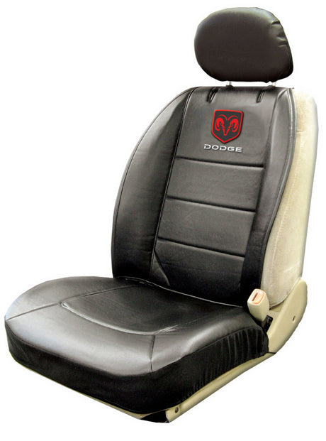 Product of Plasticolor 008585R01 Black With Blue/ Red/ White Logo Vinyl Seat Cover 