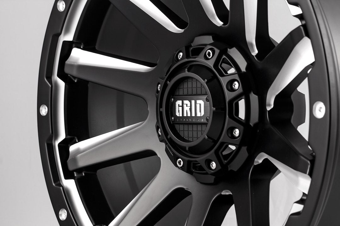 Product of Grid Wheels 20x10 Black With Natural Accents Wheel - Not Applicable Bolt Pattern 