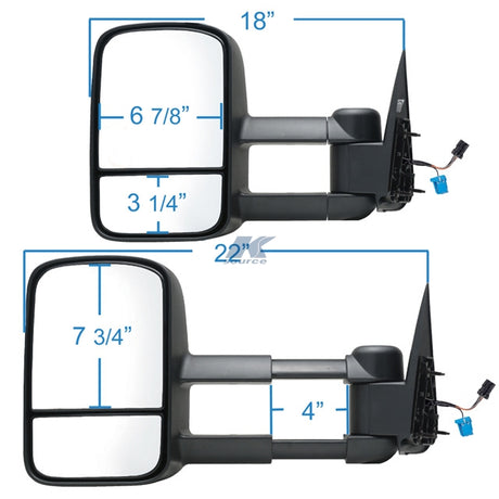 K-Source 62075-76ge Exterior Towing Mirror||62075-76ge_1.Jpg||86||k816207576ge||1063812