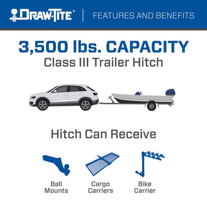 Product of Draw-Tite 76907 Class III Trailer Hitch Rear w/ 2 Inch Receiver 