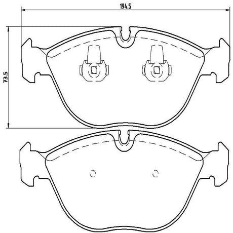 Product of Brembo P06019 Brake Pad - Set Of 4 