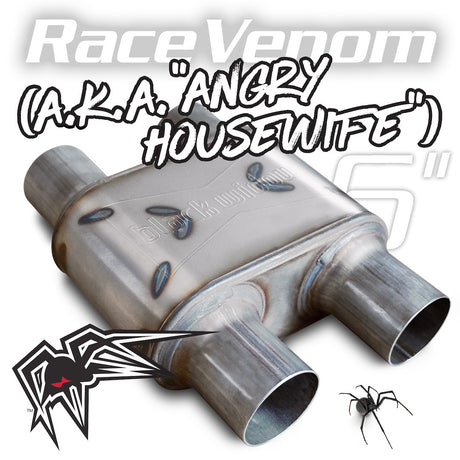 Product of Black Widow Exhaust BWAHWDD-33 Angry Housewife Stainless Steel Exhaust Muffler 
