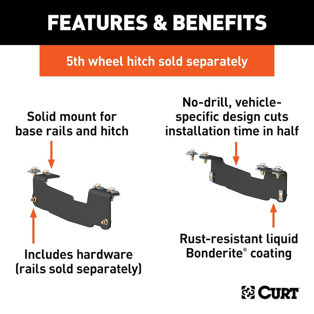 Curt 16441 Fifth Wheel Trailer Hitch Mount Kit||16441_3008x1990_Fa.Jpg||86||c9316441||1223136