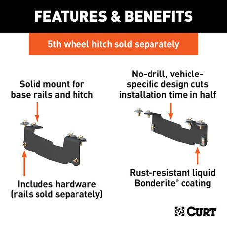 Curt 16441 Fifth Wheel Trailer Hitch Mount Kit||16441_3008x1990_Fa.Jpg||86||c9316441||1223136