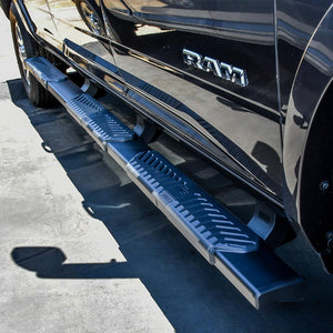 Product of Westin Automotive 28-534345 Black Powder Coated Oval Nerf Bar - Truck Wheel To Wheel 