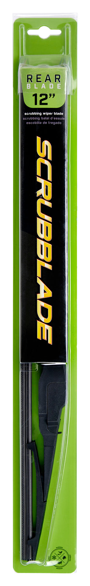 Scrubblade Sr0012 Windshield Wiper Blade||rearblade-Pkg-12in-Front.Jpg||88||scrsr0012||1523120