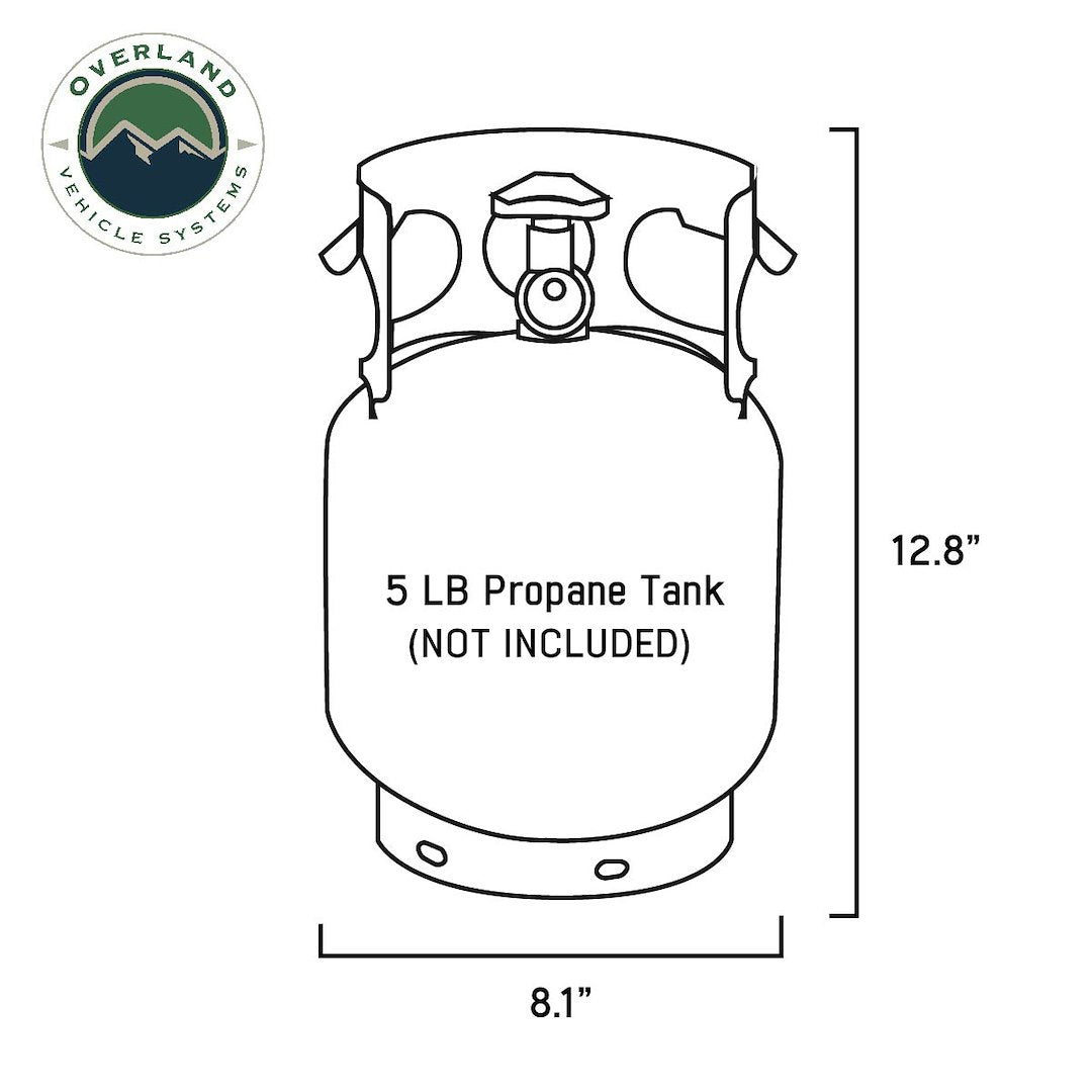Overland Vehicle Systems 21189941 Propane Tank Cover||0224 Propane Line Art-01.Jpg||89||ovs21189941||1789091