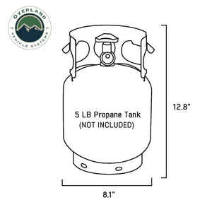 Overland Vehicle Systems 21189941 Propane Tank Cover||0224 Propane Line Art-01.Jpg||89||ovs21189941||1789091