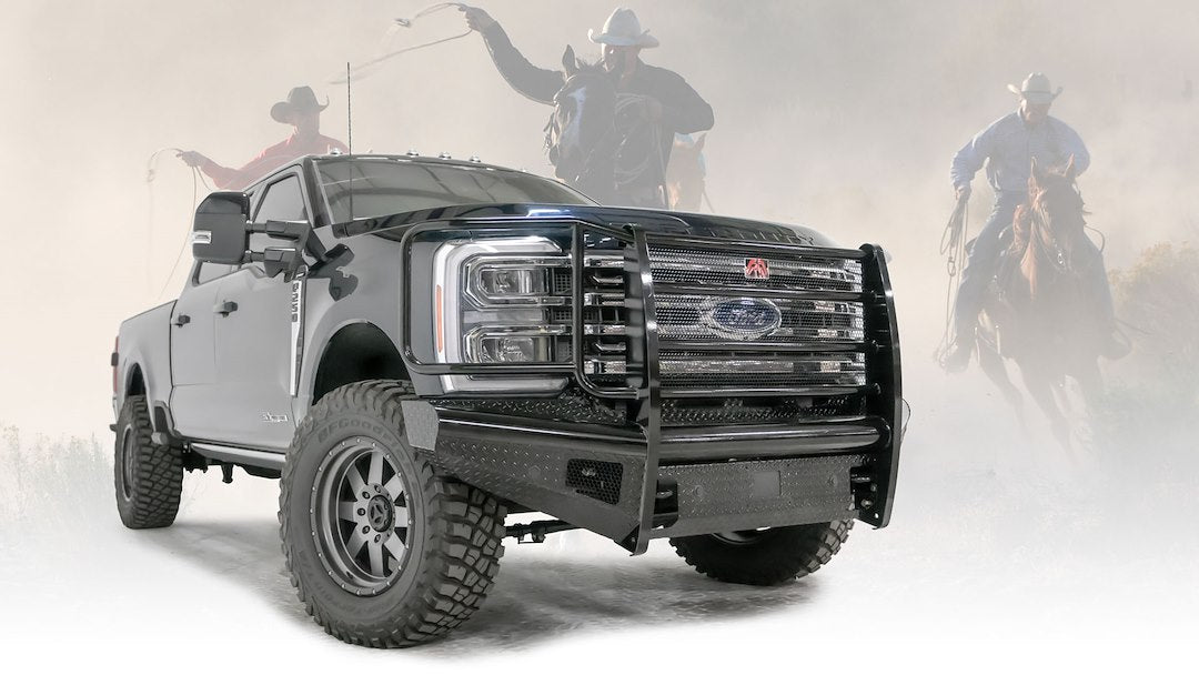 Product of Fab Fours FS23-S5960-1 Black Steel Steel Gloss Powder Coated Bumper 