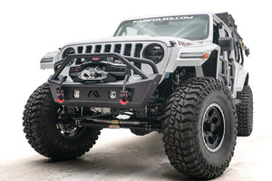 Product of Fab Fours JL18-B4752-1 Stubby Series Steel Powder Coated Bumper 