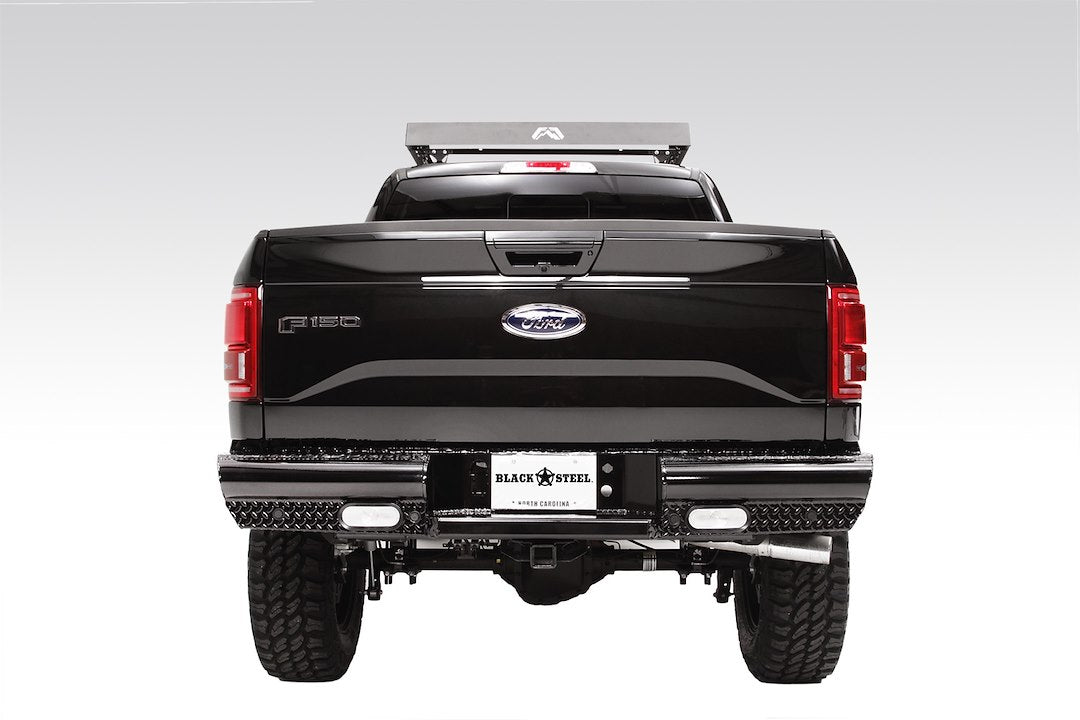 Product of Fab Fours FF15-T3250-1 Black Steel Steel Gloss Powder Coated Bumper 