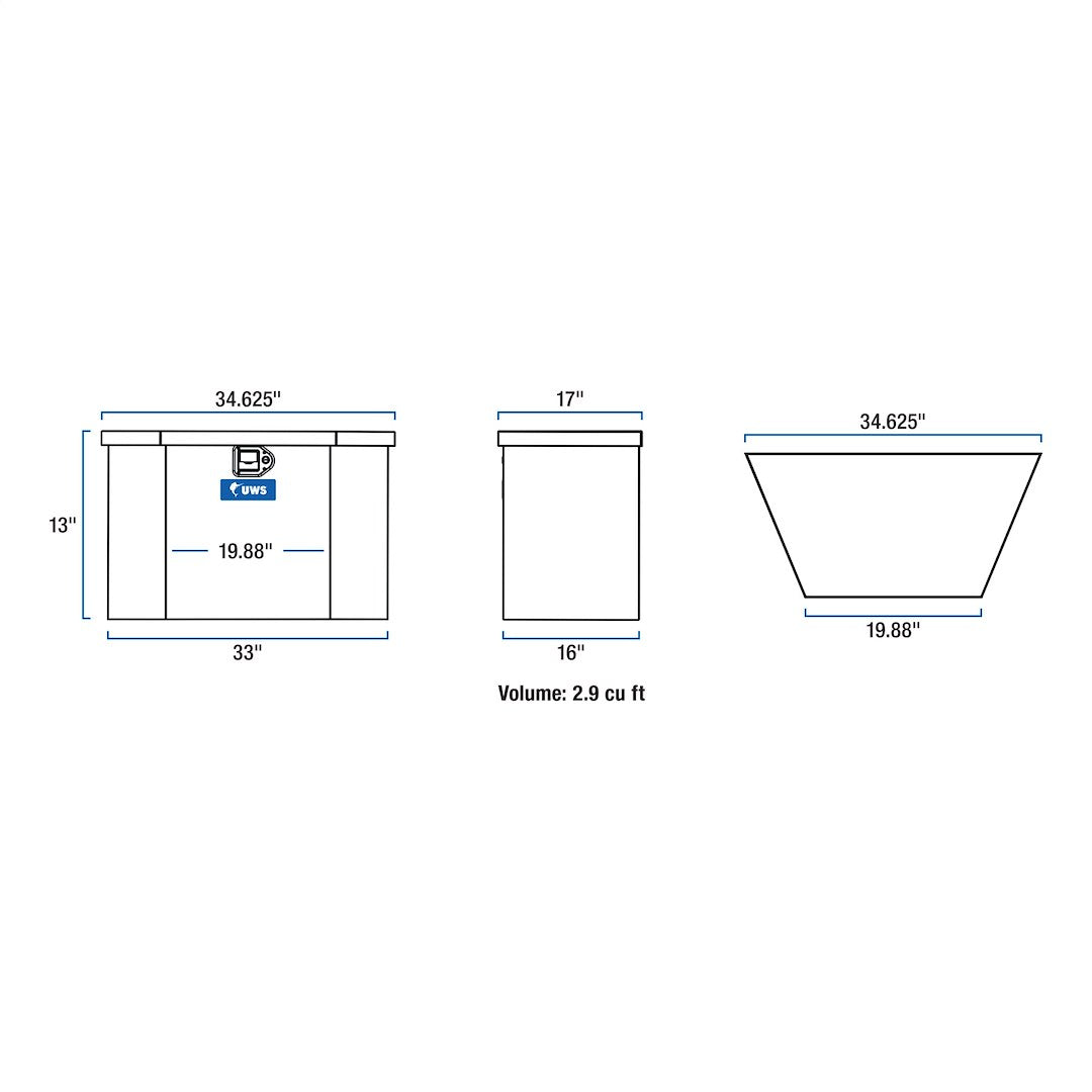 Product of UWS TBV-34-LP Low Profile Toolbox 