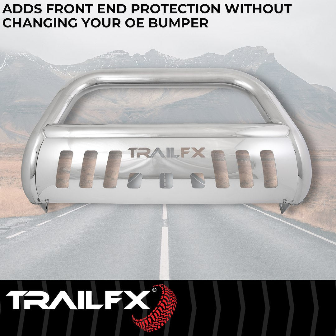 Product of TrailFX B0044S Bull Bar  with skid plate 