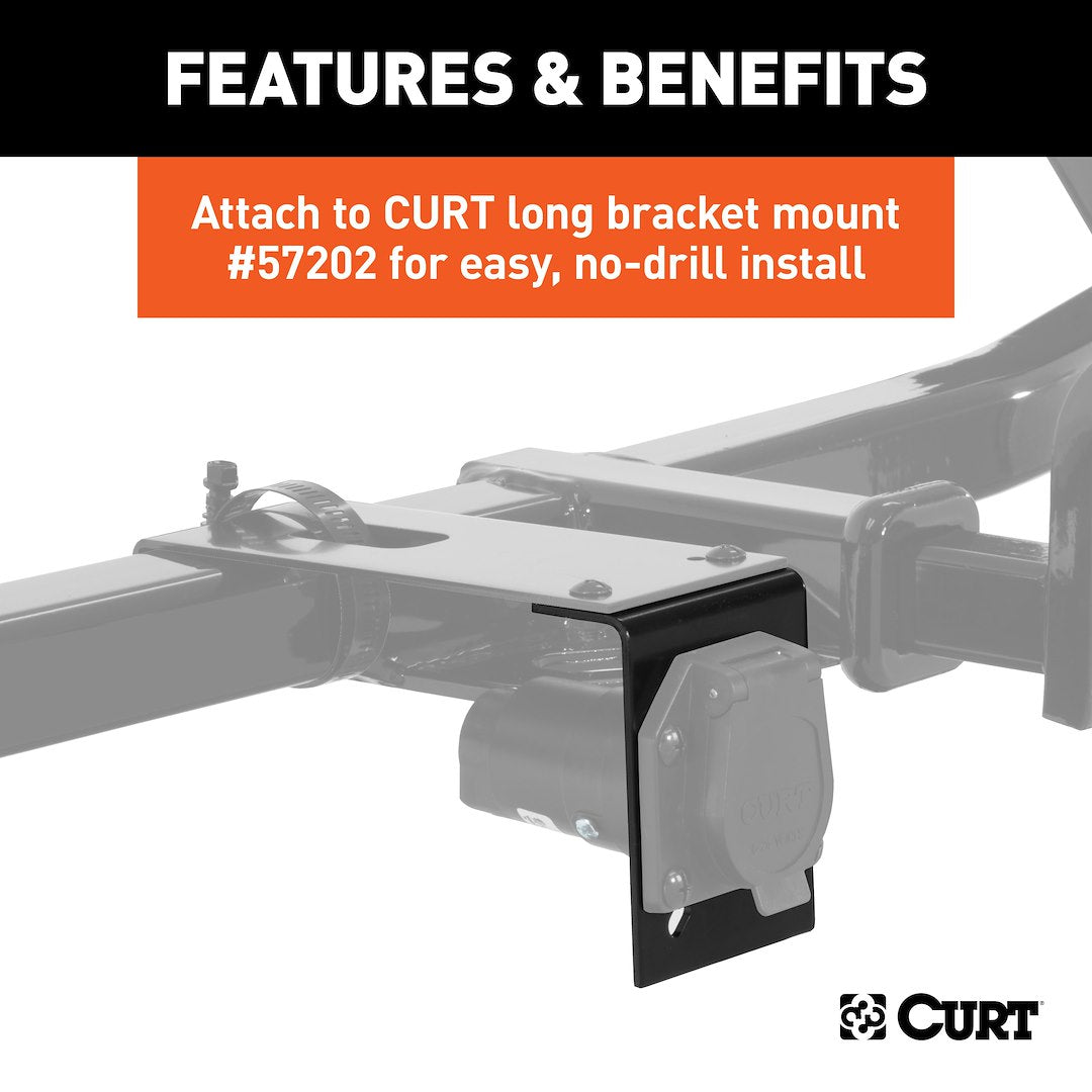 Curt 57205 Trailer Wiring Connector Mounting Bracket||57205_3008x1990_Fb.Jpg||87||c9357205||1489841