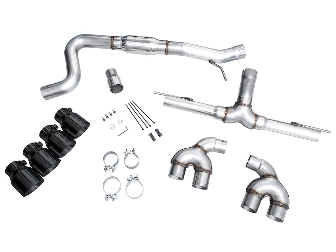 Product of AWE Tuning 3020-43658 Track Edition Cat-Back System Dual Exhaust System Kit 