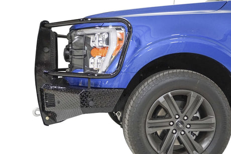Product of Fab Fours FF21-K5060-1 Black Steel Steel Gloss Powder Coated Bumper 
