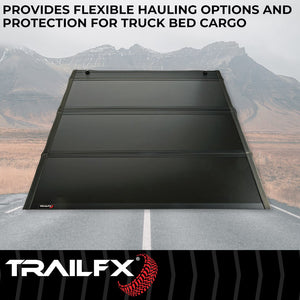 Product of TrailFX TFX Premium Flush Tri-Fold Hard Folding TFX1714 Tonneau Cover 