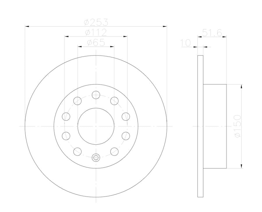 Product of Hella 355122612  Brake Rotor 