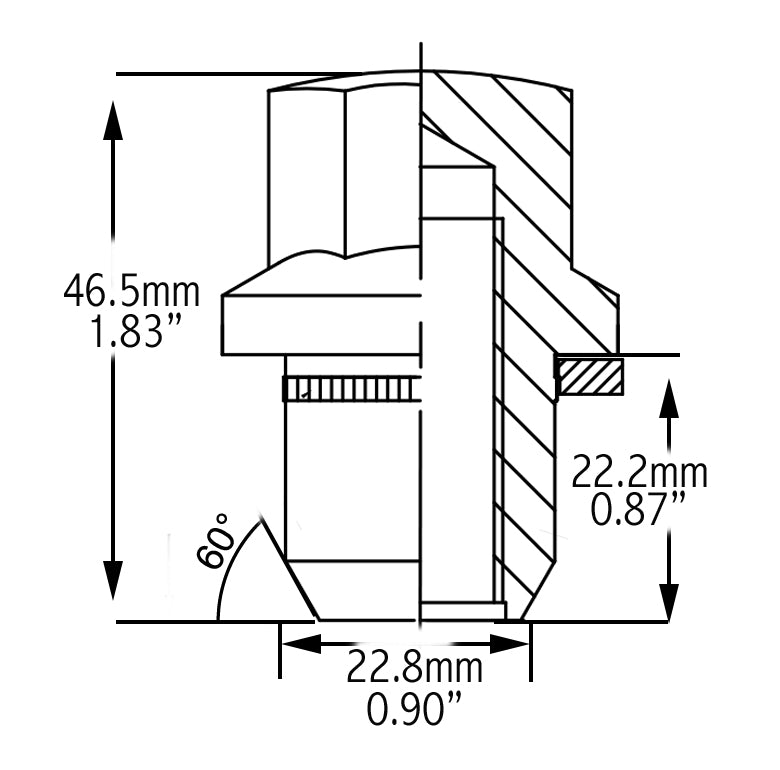Product of Coyote Wheel Accessories 711148 60 Degree Conical 14x1.5 Lug Nut 