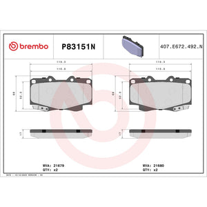 Brembo P83151n Brake Pad||p83151n_Drw.Jpg||87||brmp83151n||1754168