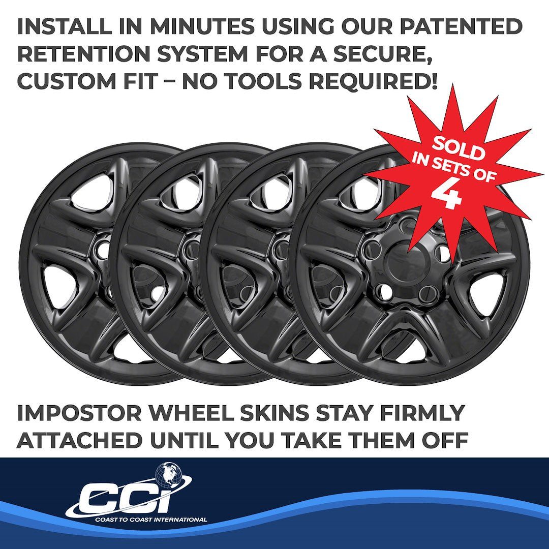 Product of Coast To Coast IWCIMP77BLK Black Set Of 4 