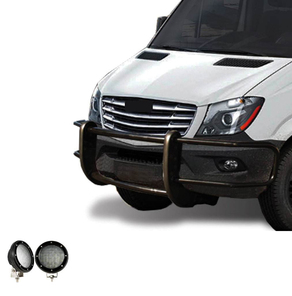 Product of Black Horse Offroad 17D501MA-PLFB Grille Guard  
