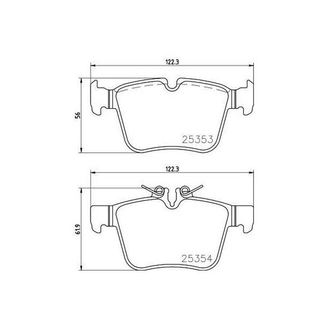 Product of Brembo P50122 Brake Pad - Set Of 4 