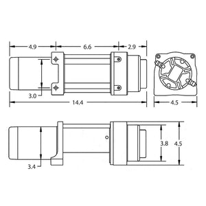 Product of Superwinch 1145260 4500 Pound ATV/ UTV Winch 