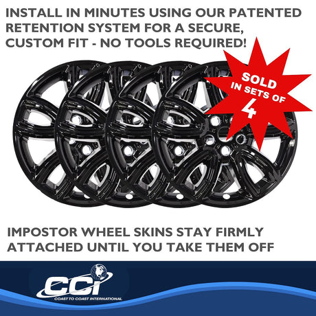 Product of Coast To Coast IMP468BLK Black Set Of 4 