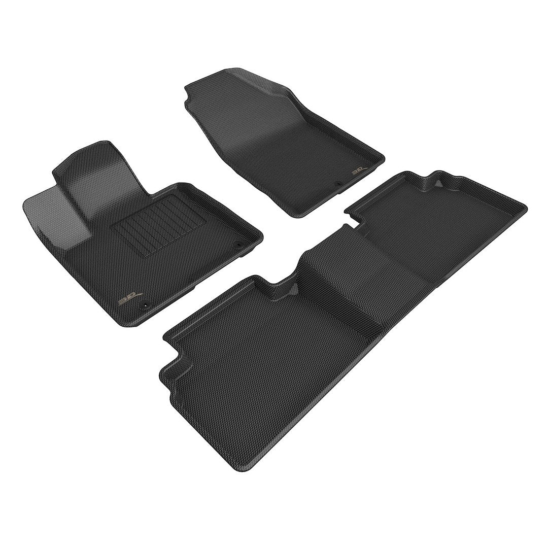 Product of 3D Mats KAGU L1HY12801509 Black Thermoplastic Rubber Of Carbon Fiber Texture Floor Liner 