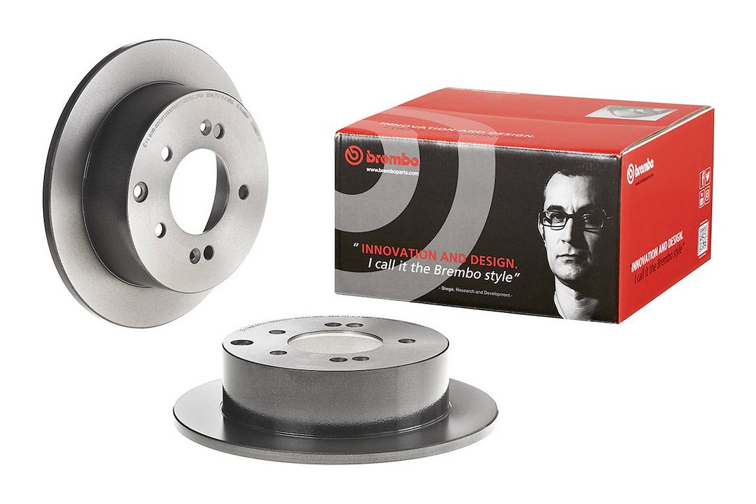 Product of Brembo 08B66711C02 Solid 1 Piece Brake Rotor 