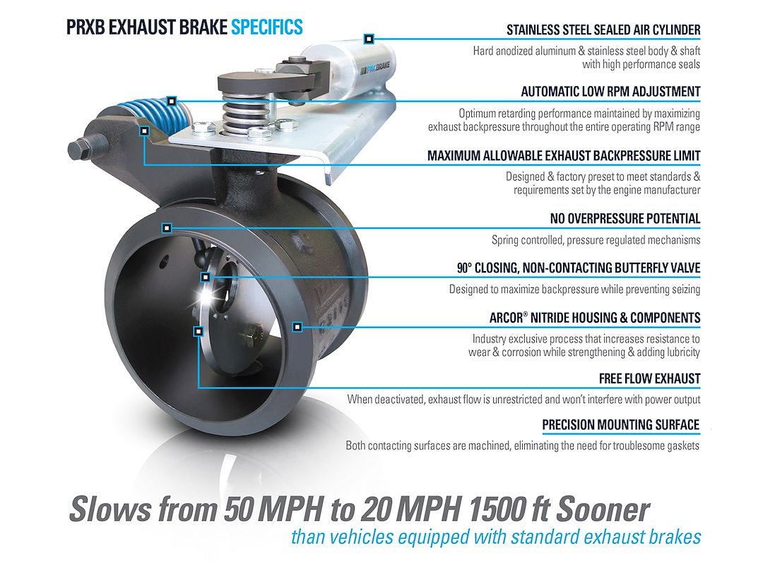 Pacbrake C40105 Exhaust Brake||prxb_Inline_Specifics.Jpg||87||pacc40105||2257780
