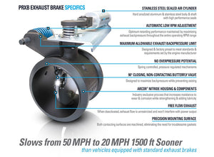 Pacbrake C40105 Exhaust Brake||prxb_Inline_Specifics.Jpg||87||pacc40105||2257780