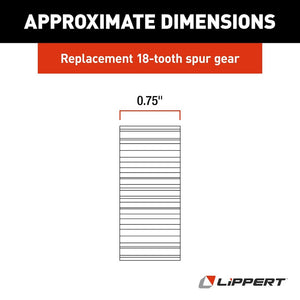 Product of Lippert Components 122739 Slide Out Gear
