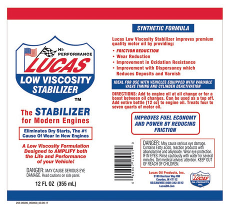 Product of Lucas Oil 11097 Oil Additive