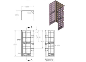 Specialty Recreation Sw2432w Shower Surround||sw2432_Schem.Jpg||86||b1gsw2432w||1733670
