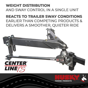 Product of Husky Towing 32215 6000 Pound Round Bar Weight Distribution Hitch 