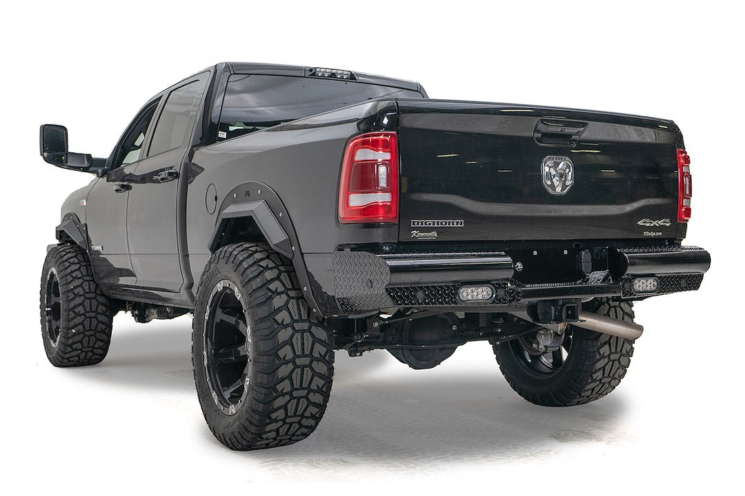 Product of Fab Fours DR19-T4450-1 Black Steel Steel Gloss Powder Coated Bumper 