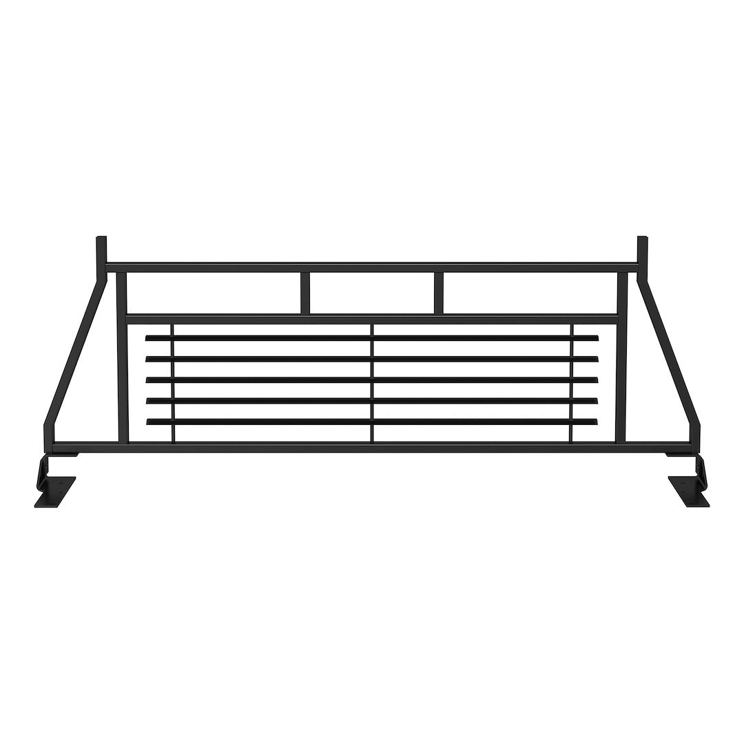 Product of Aries 111002 Bolt-On Black Semi Gloss Powder Coated Louvered Headache Rack 