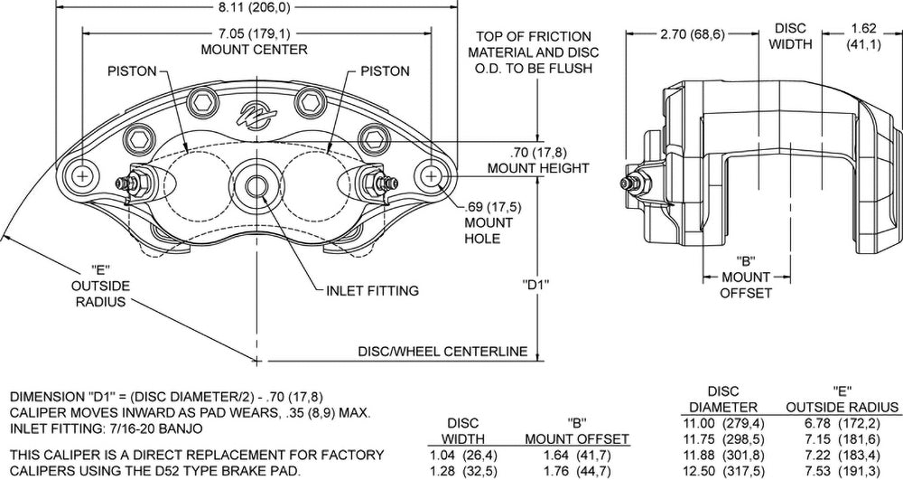 Product of Wilwood Brakes 120-10938-Rd Brake Caliper