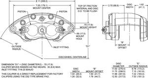 Product of Wilwood Brakes 120-10938-Rd Brake Caliper
