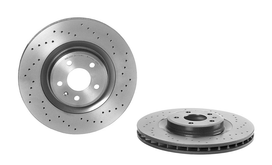 Product of Brembo 09B0391XC02 Xtra Vented Cross Drilled 1 Piece Brake Rotor 