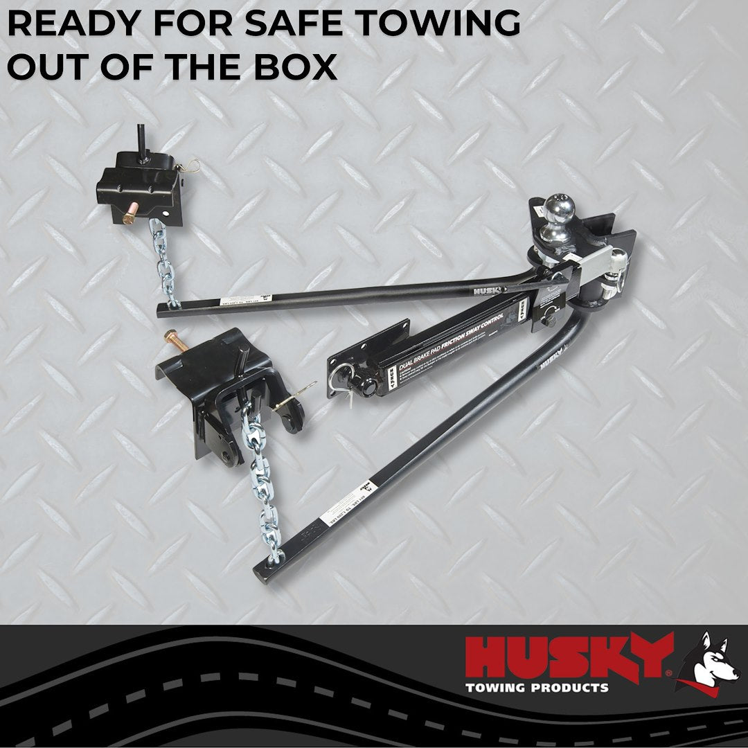 Product of Husky Towing 33093 12000 Pound Round Bar Weight Distribution Hitch 
