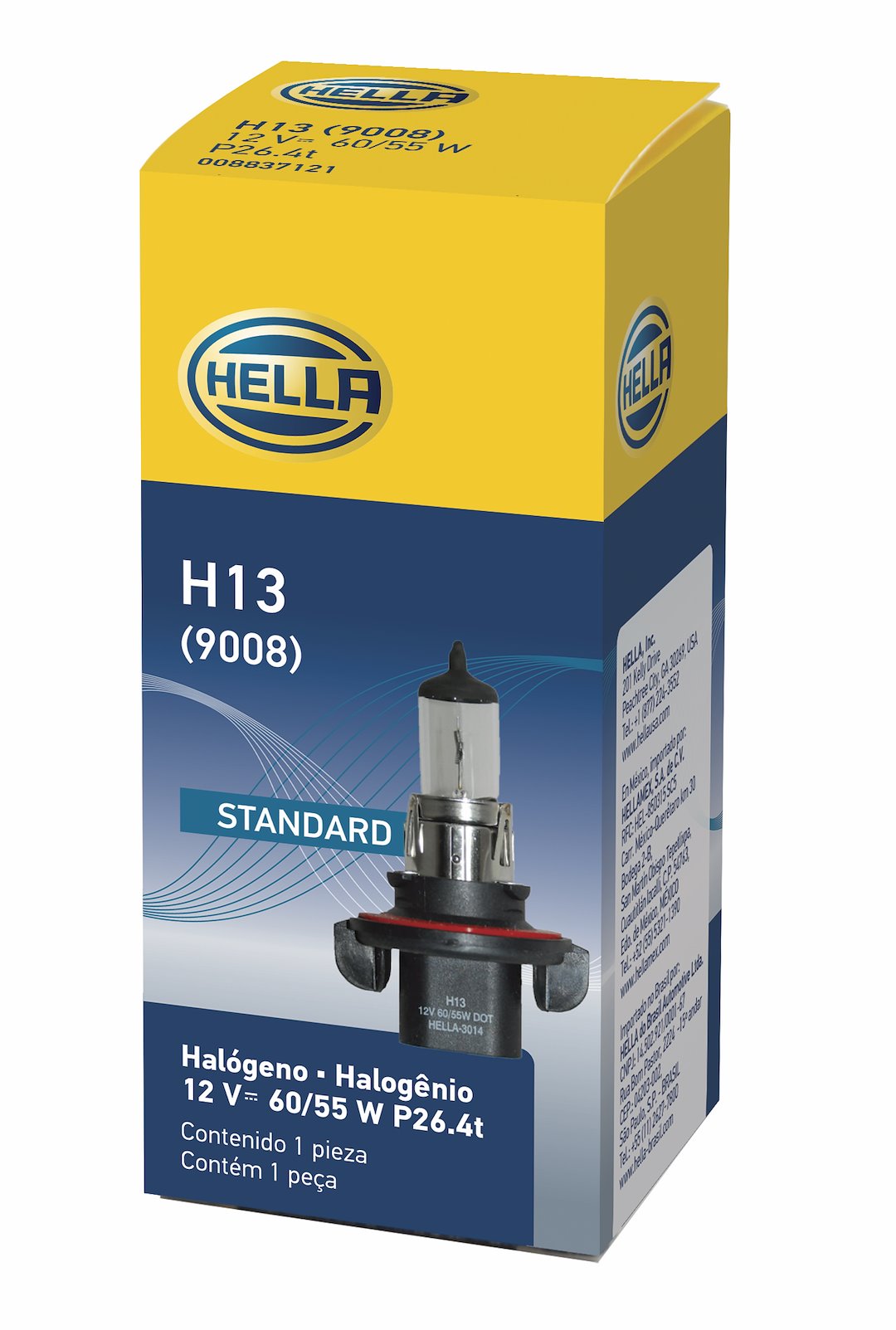 Hella H13 Headlight Bulb||h13.Pt95.Jpg||87||h57h13||2215970