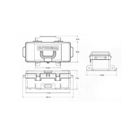 Product of Superwinch 1140222 4000 Pound ATV/ UTV Winch 