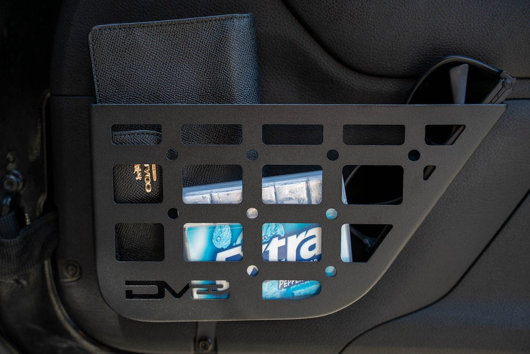 Dv8 Offroad Mpjk-07 Molle Cargo Panel||2011-2018-Jeep-Wrangler-Jk-Slim-Front-Door-Molle-Pockets-Installed-6.Jpg||93||dv8mpjk07||1628270